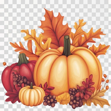 create a friendsgiving 2024 image with a transparent background