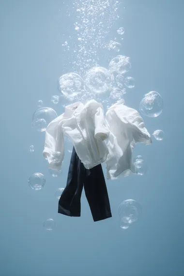clothes floating in air, water, bubbles  --s 50   9qjdv13