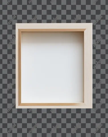 minimalist light wood frame