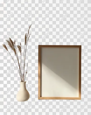minimalist light wood frame