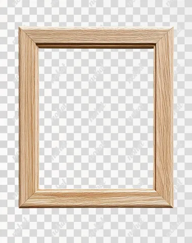 minimalist light wood frame