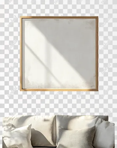 minimalist light wood frame