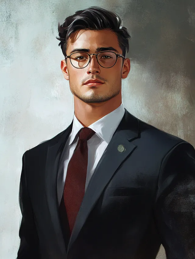 Confident Young CEO in Business Suit