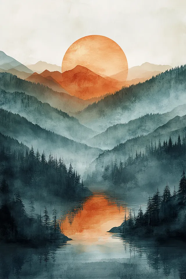 Serenity in Pastels: An Abstract Landscape Journey