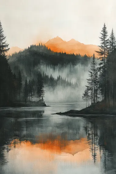 Minimalist abstract landscape, soft pastel tones, organic shapes, watercolor texture, Zen style composition, smooth color transitions, muted earth tones, impressionistic style, subtle depth, gallery worthy, soft light, high quality, subtle gradient, modern art style