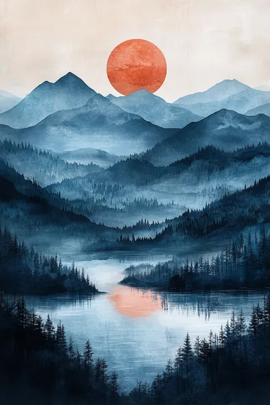 Minimalist abstract landscape, soft pastel tones, organic shapes, watercolor texture, Zen style composition, smooth color transitions, muted earth tones, impressionistic style, subtle depth, gallery worthy, soft light, high quality, subtle gradient, modern art style