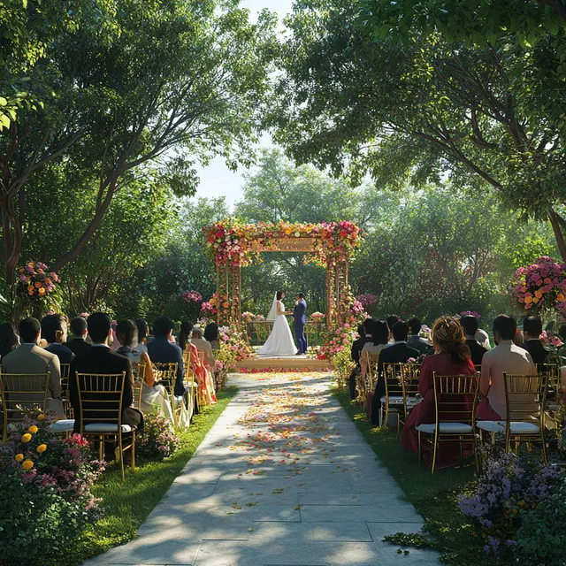 Serene Garden Wedding: A Joyful Outdoor Celebration