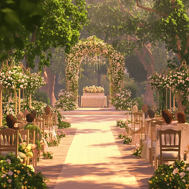 Enchanting Garden Wedding: A Scene of Elegance and Joy