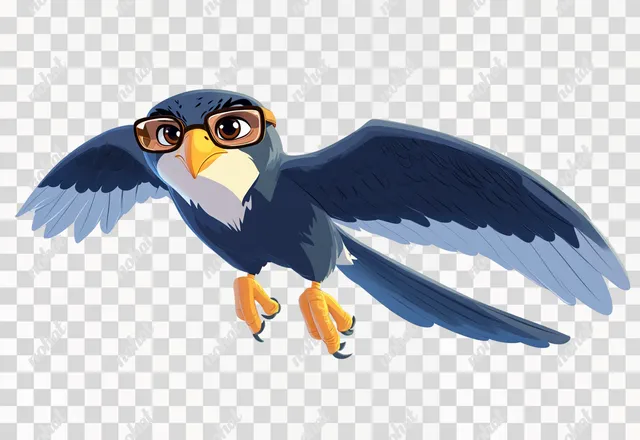 Speedy Peregrine Falcon: A Whimsical Character Design