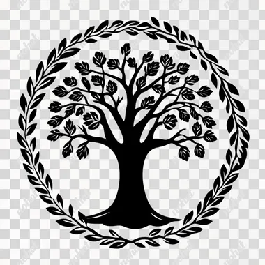 i need an icon that represents a richtfest in germany. it could be a tree decorated with bands or a laurel wreath. it has to be an icon that i can use in my indesign layout.
