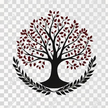 i need an icon that represents a richtfest in germany. it could be a tree decorated with bands or a laurel wreath. it has to be an icon that i can use in my indesign layout.