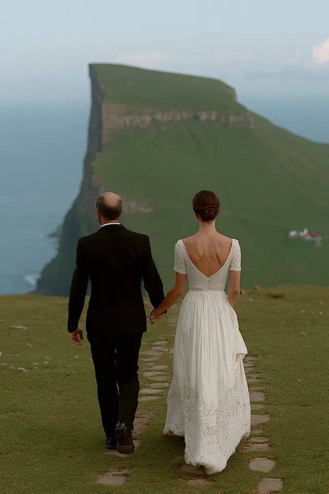 Romantic Wedding on Scenic Cliffside