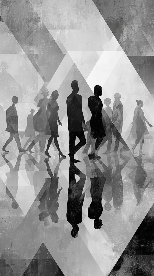 Geometric Silhouettes of People in Motion