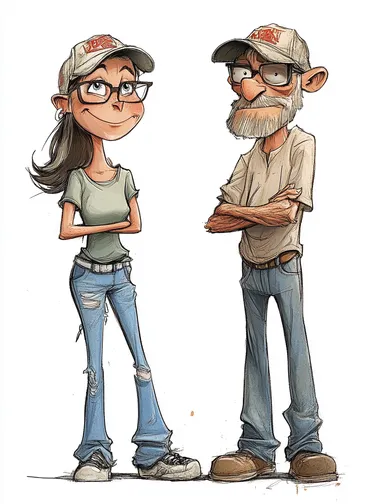 cartoon Me and Bobby McGee    lee3554