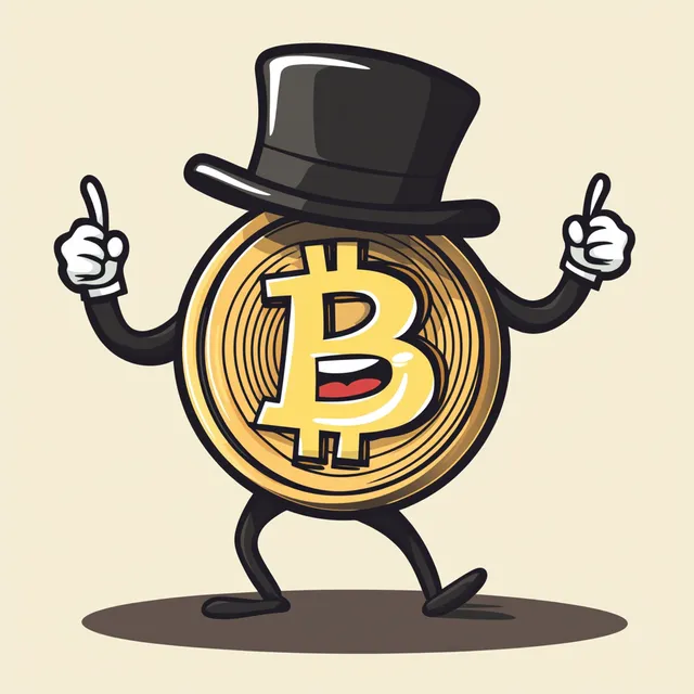 Bitcoin's Mischief: The Laughing Cryptocurrency Character