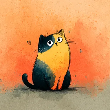 a cute cat  --s 250