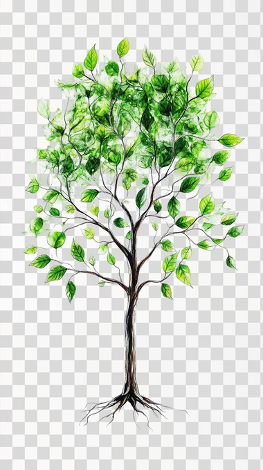 tree of life again white background, photographer, hyper-realistic, hyper-detailed, leaves are glowing, exuding a sense of tranquility and elegance