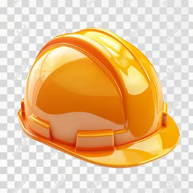 3d icon, very very simple, one icon, orange color, construction,remove background