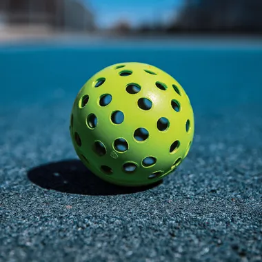 a pickleball ball.