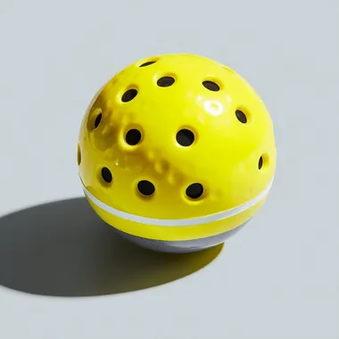 a pickleball ball.