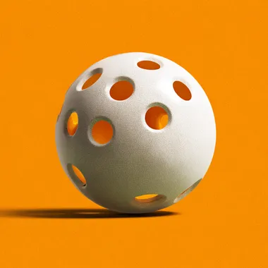 a pickleball ball.