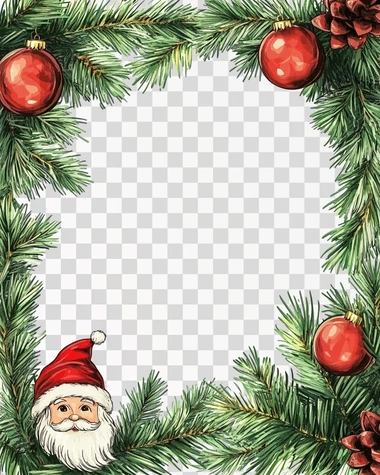 a funny merry christmas card frame, white background,