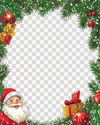 a funny merry christmas card frame, white background,