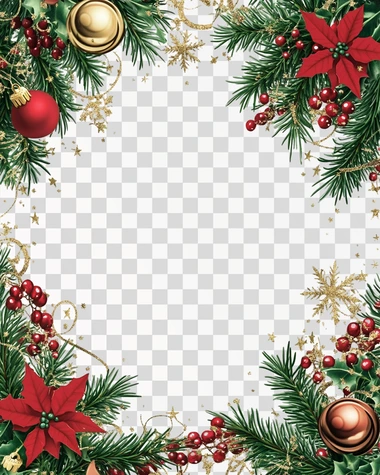 a funny merry christmas card frame, white background,