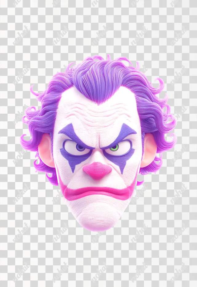 PNG 3D Joker Character for LINE Stickers