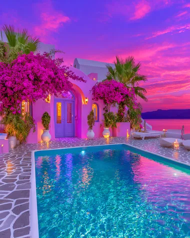 Santorini sunset villa with infinity pool rofile rmyvwsj   --s 750