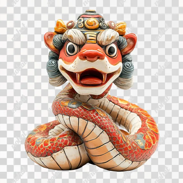 a statue of a demon sitting on the ground