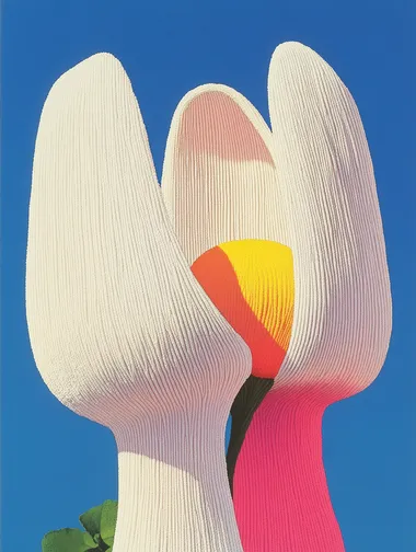 Two flowers merge as figures embrace   680572301 rofile kzilt9y