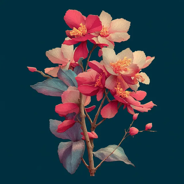 Pastel Orchid in Maori Style