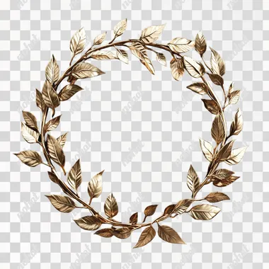 isolated gold laurel ar 1:1