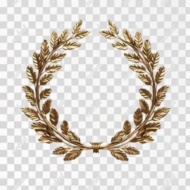 isolated gold laurel ar 1:1