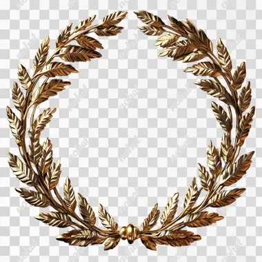 isolated gold laurel ar 1:1
