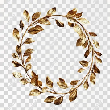isolated gold laurel ar 1:1