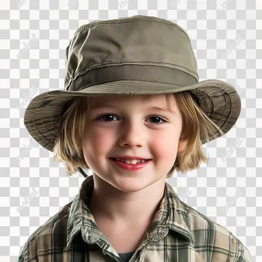 REALISTIC SAFARI HAT FACING FRONT FOR KID