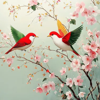flying birds