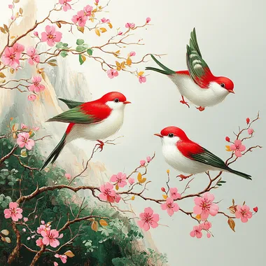 flying birds