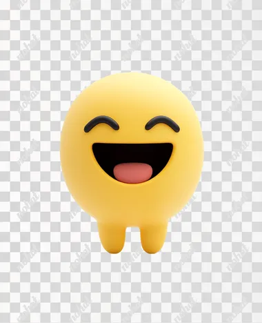 3d smiling imoji, cinema 4d 3d rendering, white isolated background    b3p5o57