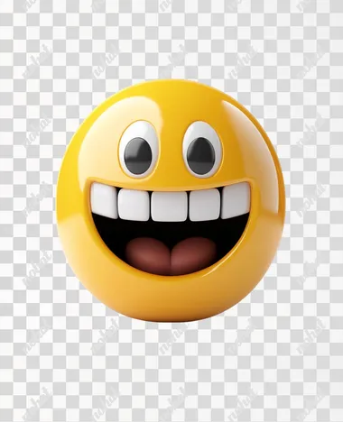 3d smiling imoji, cinema 4d 3d rendering, white isolated background    b3p5o57