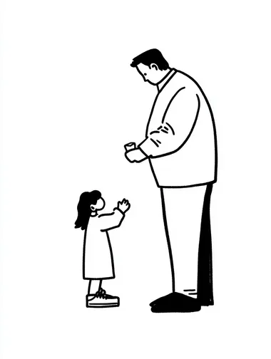 clean corporate illustration style: mom and dad investor  rofile 3b4ew4p
