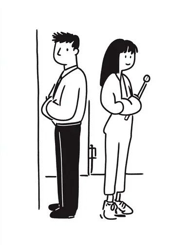 clean corporate illustration style: mom and dad investor  rofile 3b4ew4p
