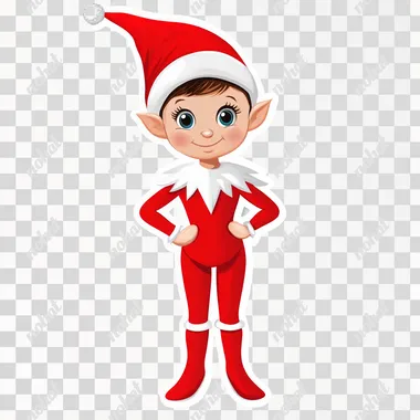elf on the shelf sticker