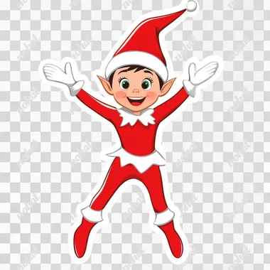 elf on the shelf sticker