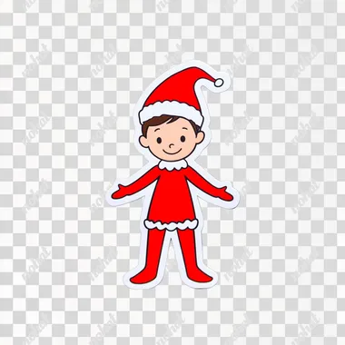 elf on the shelf sticker