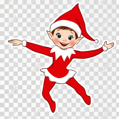 elf on the shelf sticker