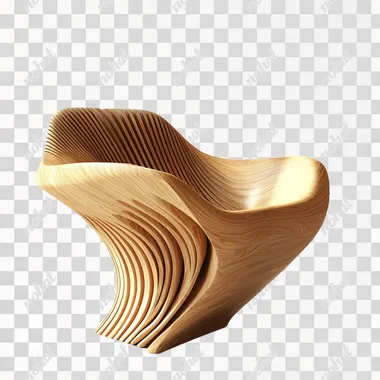 a wooden chair inspired by the look of a lexus rx grille