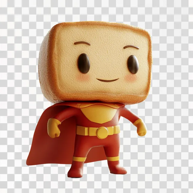 Heroic Breadhead: The Friendly 3D Character